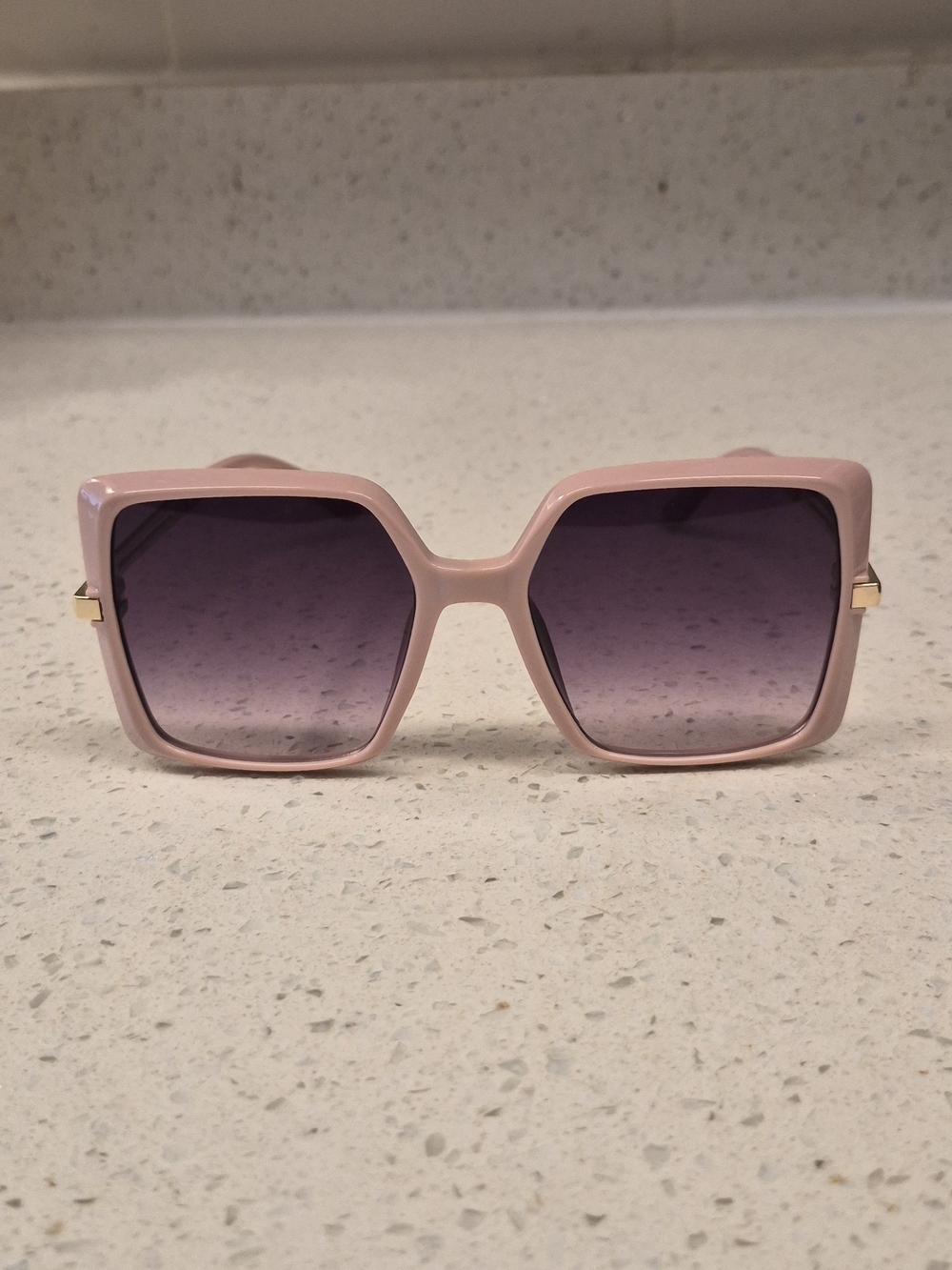 Women's Pink Square Sunglasses - Fashion Accessory